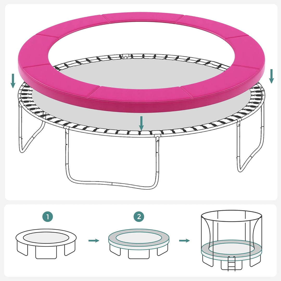 SONGMICS Trampolin Randabdeckung, Ø 183 cm, Federabdeckung, Randschutz, Sicherheitsm