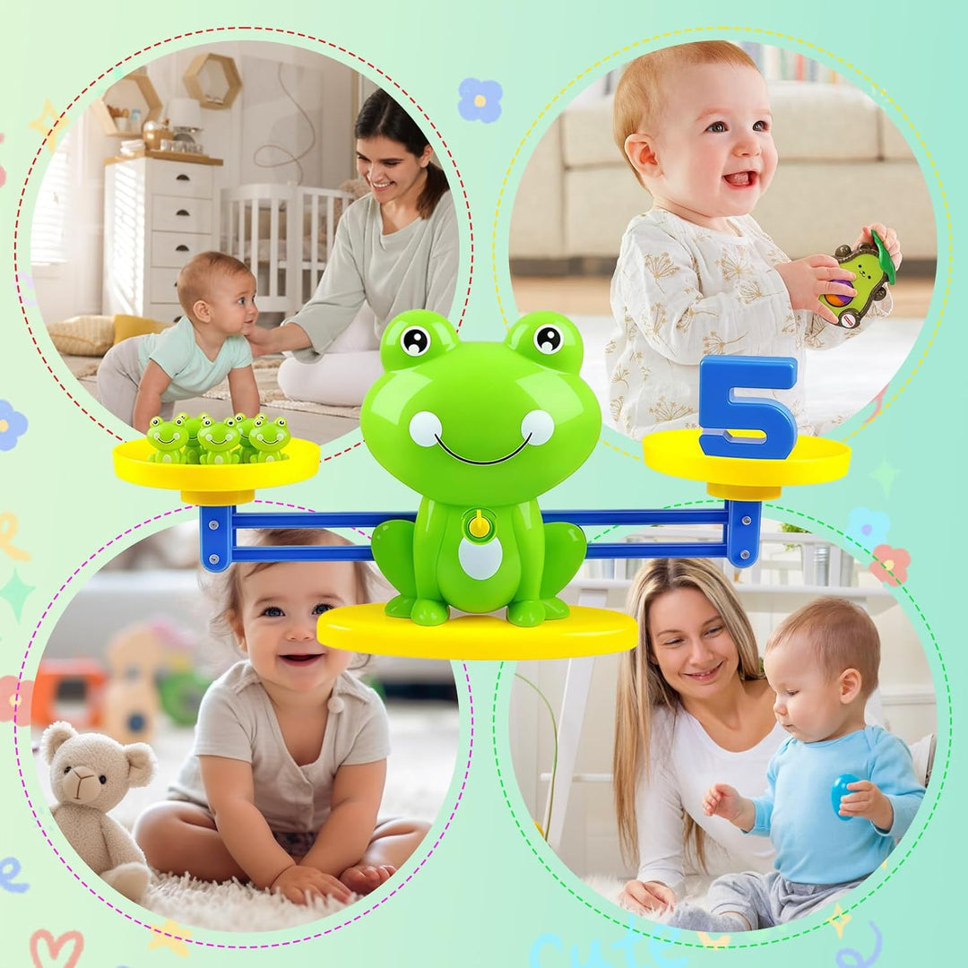 Lernspielzeug Mathe-Spiel, Zählen und Rechnen Lernen Frosch Lernspielzeug, Montessori Spielzeug für