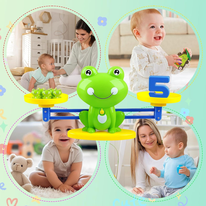 Lernspielzeug Mathe-Spiel, Zählen und Rechnen Lernen Frosch Lernspielzeug, Montessori Spielzeug für