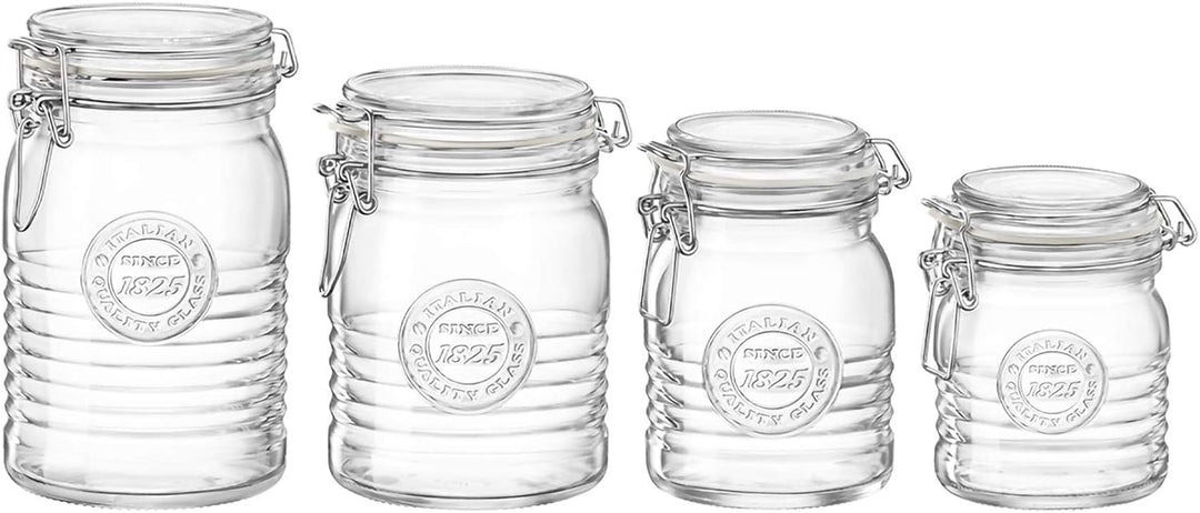 Bormioli Rocco Officina 1825 Glaspeichergläser - 1L - 6. Packung