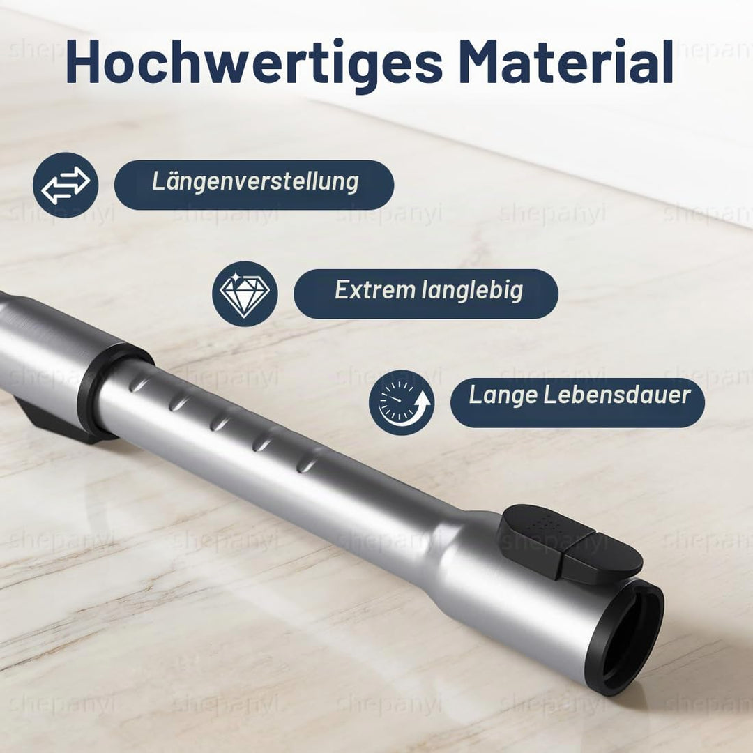 Staubsaugerrohr - Ersatzrohr kompatibel mit Bodenstaubsauger Miele S8,S6,S5,S4,S2,S1,C1,C2,C3,H1 Com