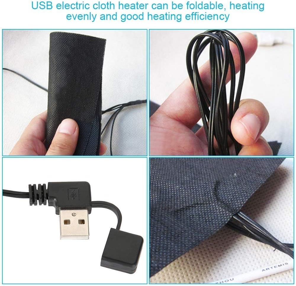 USB Heizmatte, Usb Wärmedecke,USB Elektrische Tuch Heizung, Fünf Tragbare Wasserdichte Faltbare Heiz