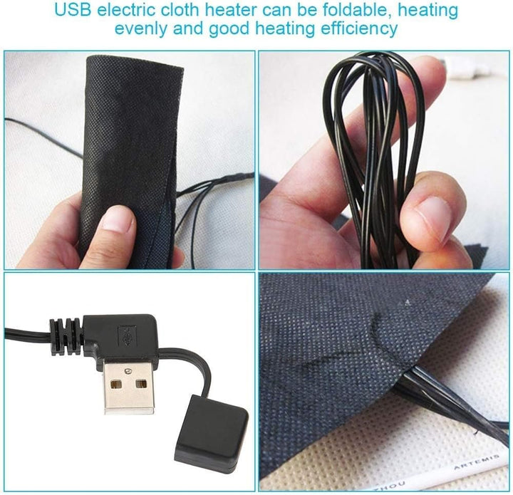 USB Heizmatte, Usb Wärmedecke,USB Elektrische Tuch Heizung, Fünf Tragbare Wasserdichte Faltbare Heiz