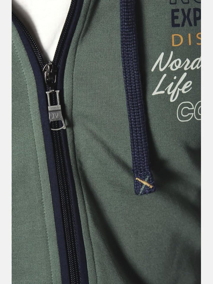 Jan Vanderstorm Herren Sweatjacke Roderich, XXL Oliv