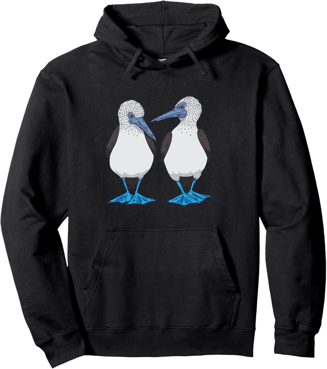 Lustiger Blaufusstölpel Tanzender Meeres-Vogel Trendy Pullover Hoodie