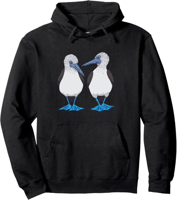 Lustiger Blaufusstölpel Tanzender Meeres-Vogel Trendy Pullover Hoodie