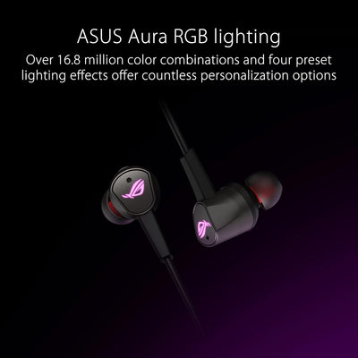 ASUS ROG Cetra II In-Ear-Gaming-Kopfhörer (Geräuschunterdrückung (ANC), Treiber aus Flüssigsilikonka