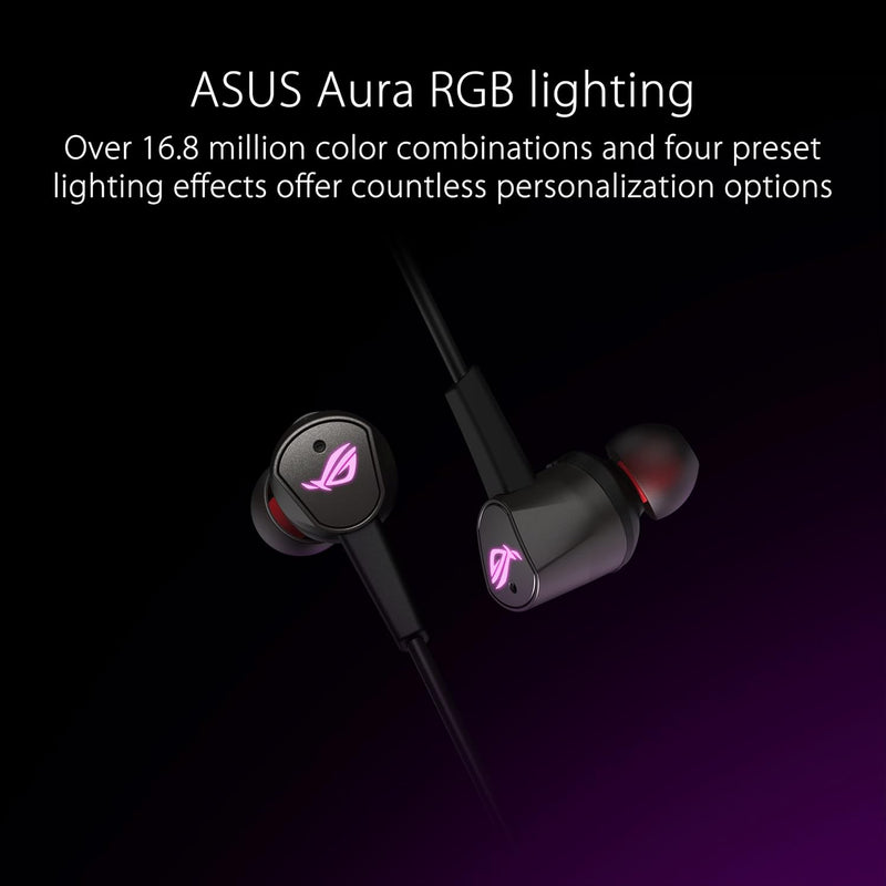 ASUS ROG Cetra II In-Ear-Gaming-Kopfhörer (Geräuschunterdrückung (ANC), Treiber aus Flüssigsilikonka