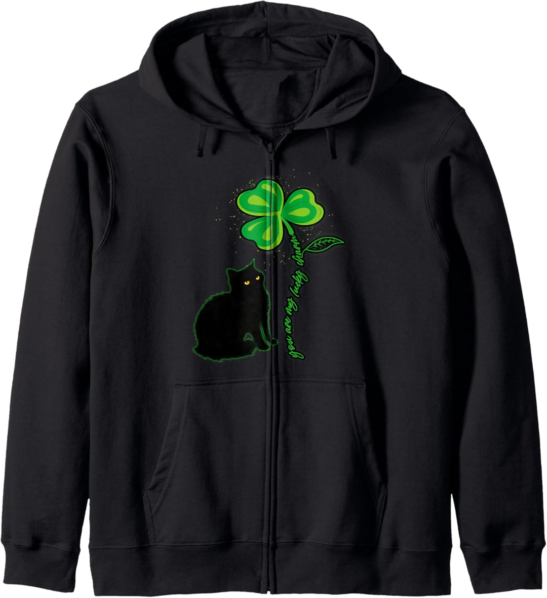 St Patricks Day Cat Shirt Frauen Männer Sie sind mein Kapuzenjacke