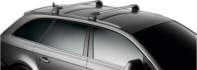 Thule 959400 WingBar Edge Dachträger, für Fahrzeuge, mit Fixpunkten und integrierter Dachreling Alum