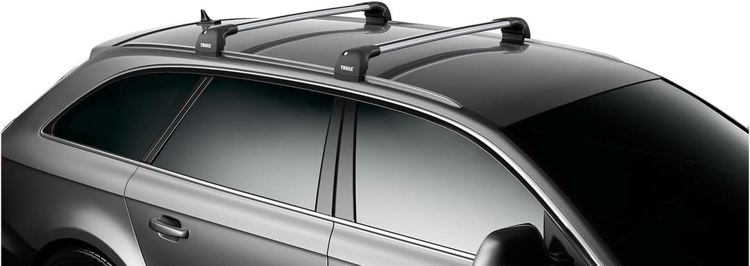 Thule 959300 WingBar Edge Dachträger, für Fahrzeuge, mit Fixpunkten und integrierter Dachreling Alum