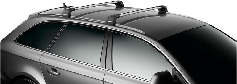 Thule 959400 WingBar Edge Dachträger, für Fahrzeuge, mit Fixpunkten und integrierter Dachreling Alum