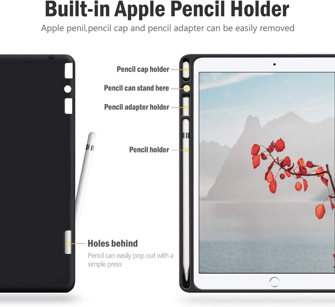 AUAUA Hülle für iPad Air 3 2019/iPad Pro 10.5 2017 mit Apple Stifthalter PU Leder Auto Schlaf/Wach F