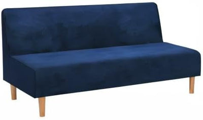 Mingfuxin Armlose Schlafsofabezüge, Stretch-Samt Futon Couchbezug Dicke weiche gemütliche Sofa Schon