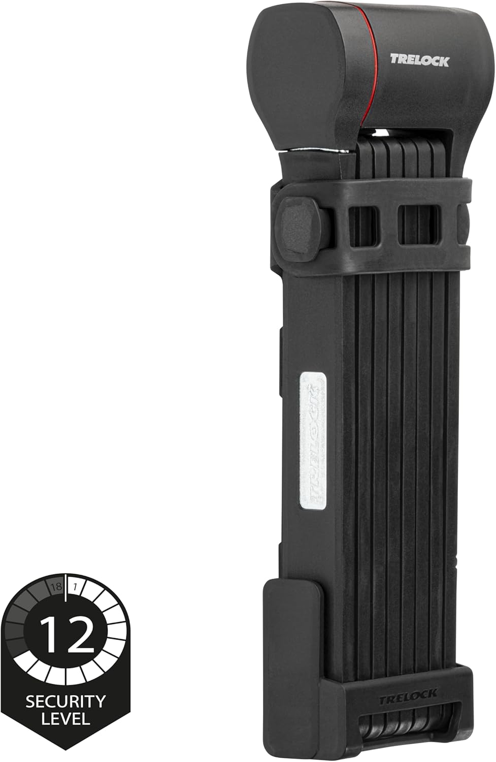 Trelock Unisex – Erwachsene Faltschloss-2232030040 Faltschloss, schwarz, 480/130 mm, 480/130 mm