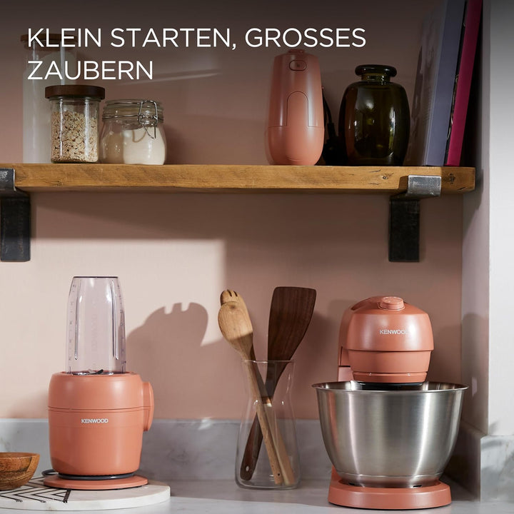 Kenwood MultiPro Compact – Kompakte Küchenmaschine mit Express Serve, Edelstahlmesser, Schneid- und