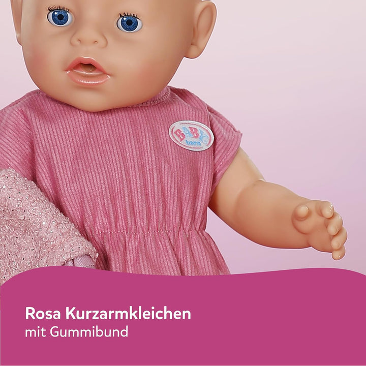Baby Born Mantel Set mit Kleid, Leggings und Kapuze mit Ohren für 43cm Puppen