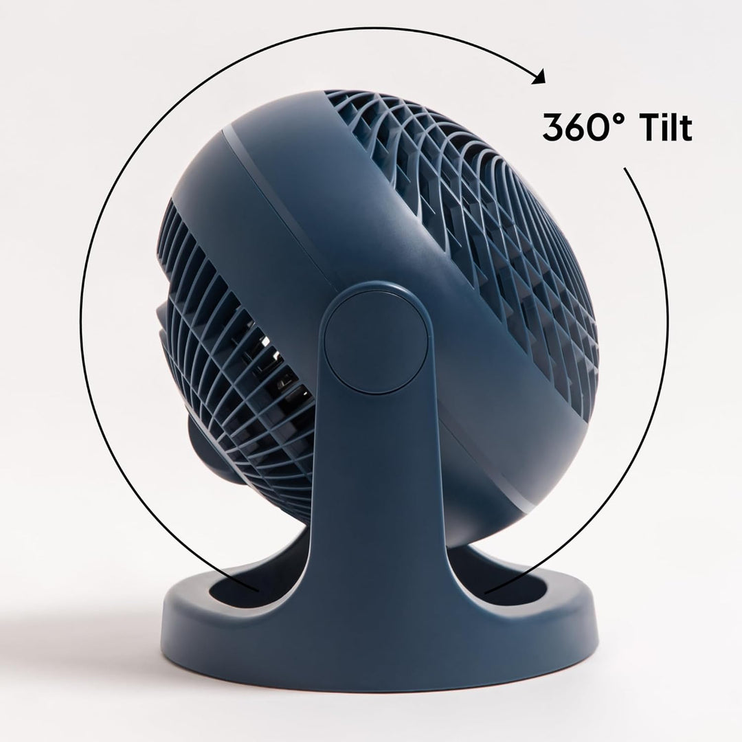 Iris Ohyama Woozoo, 23m², Ventilator, Blau, 3 Geschwindigkeiten, leise, Table Fan, Tischventilator,