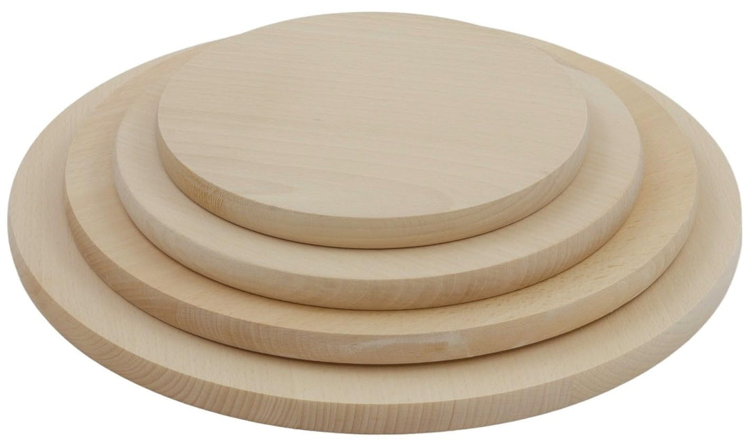 Schneidebrett Set Küchenbretter Servierbrett Set Rund für Pizza-Käse Snack