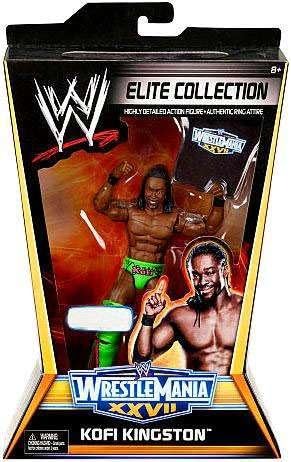 Mattel WWE Wrestling Exclusive Elite Collection Wrestle Mania XXVII Action Figure Kofi Kingston