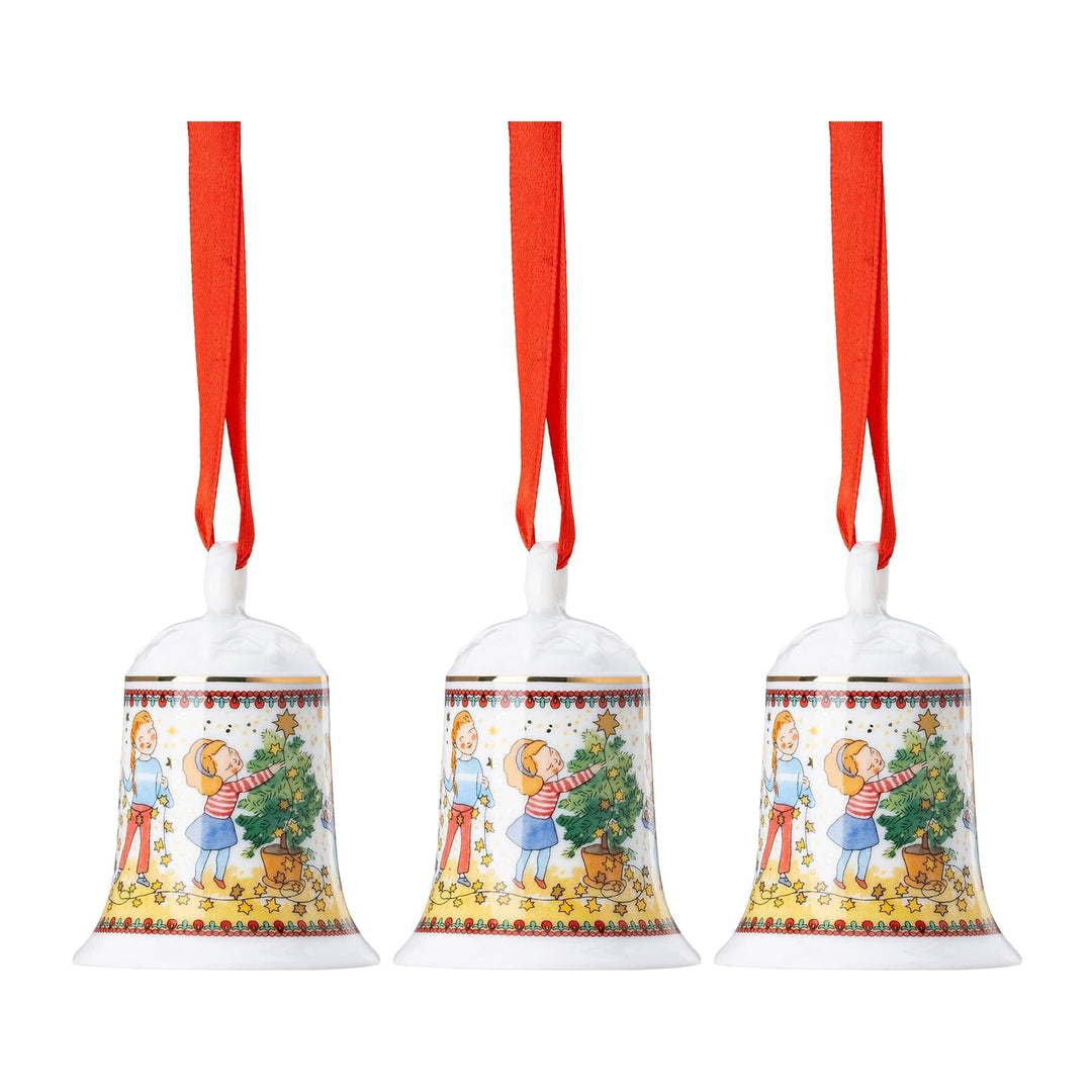 DKG utils 3 x Porzellanglocke 2024 Weihnachtsglocke #02250-722829-27920
