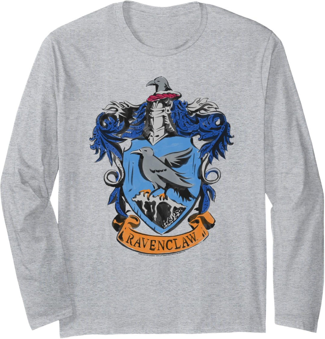 Harry Potter Drawn Ravenclaw Crest Langarmshirt