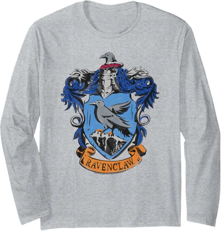 Harry Potter Drawn Ravenclaw Crest Langarmshirt