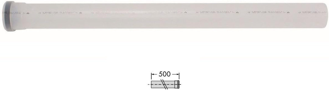 Vaillant 303253 Verlängerung 1 m, 80 mm PPs