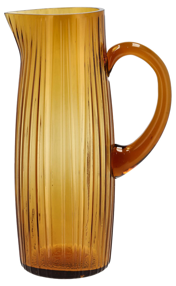 BITZ Kusintha Kanne, Wasserkrug aus Glas, Fassungsvermögen 1,2 L, Amber 1200 ml Amber, 1200 ml Amber