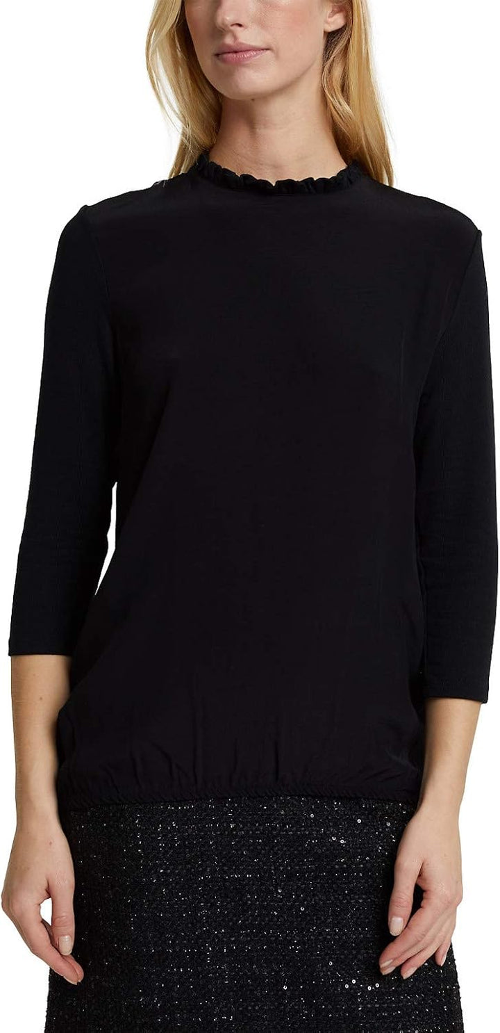 ESPRIT Damen T-Shirt 120ee1k322 XS 001/Black, XS 001/Black