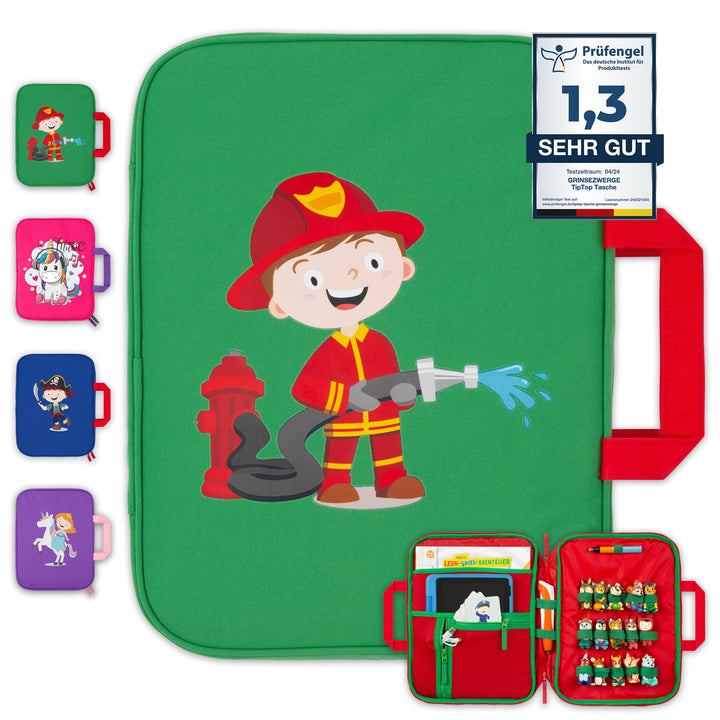 GRINSEZWERGE Tasche für Edurino & Tonie Figuren, TipToi Stift und Kinder Tablet | Sammel-Mäppchen mi