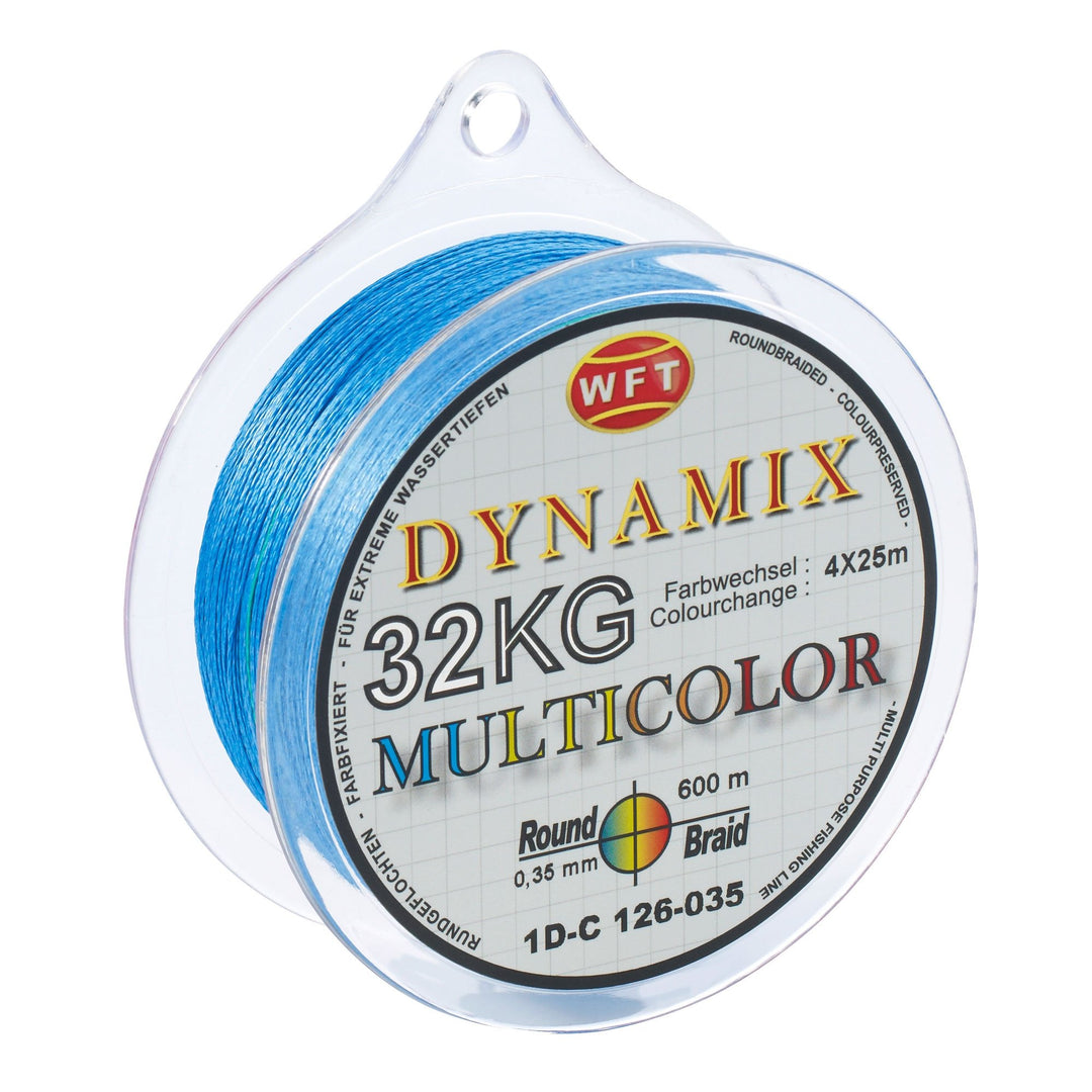 WFT Round Dynamix KG Multicolor 600m geflochtene Schnur 0.20mm, 0.20mm