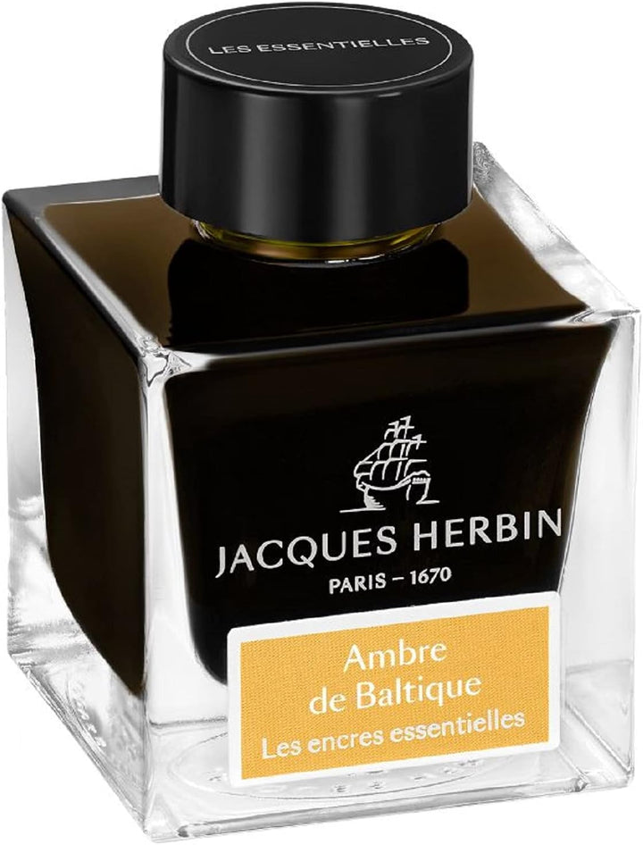 Jacques Herbin 13141JT - Tintenflakon 50 ml, für Füllfederhalter und Tintenroller geeignet, ideal fü