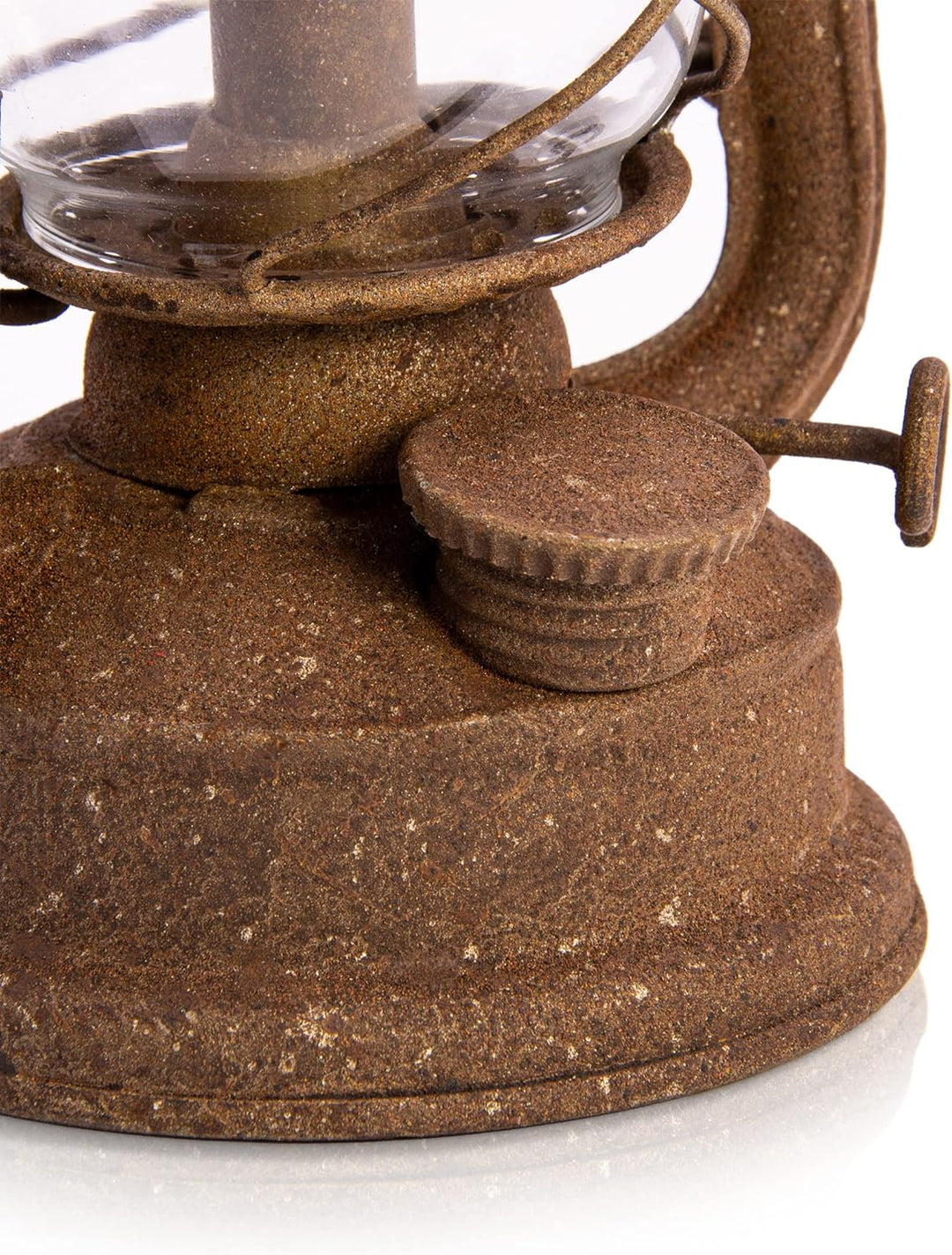 Blümelhuber LED rostige Gartenleuchte zum Stellen oder Hängen - Windlicht Glas Laterne mit Stab - Ro