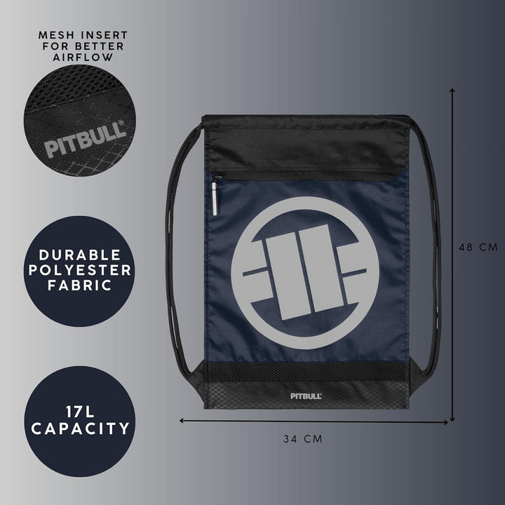 PITBULL Rucksack Sporttasche Backpack für Herren Pit Bull West Coast Sportrucksack Logo II Dunkelbla