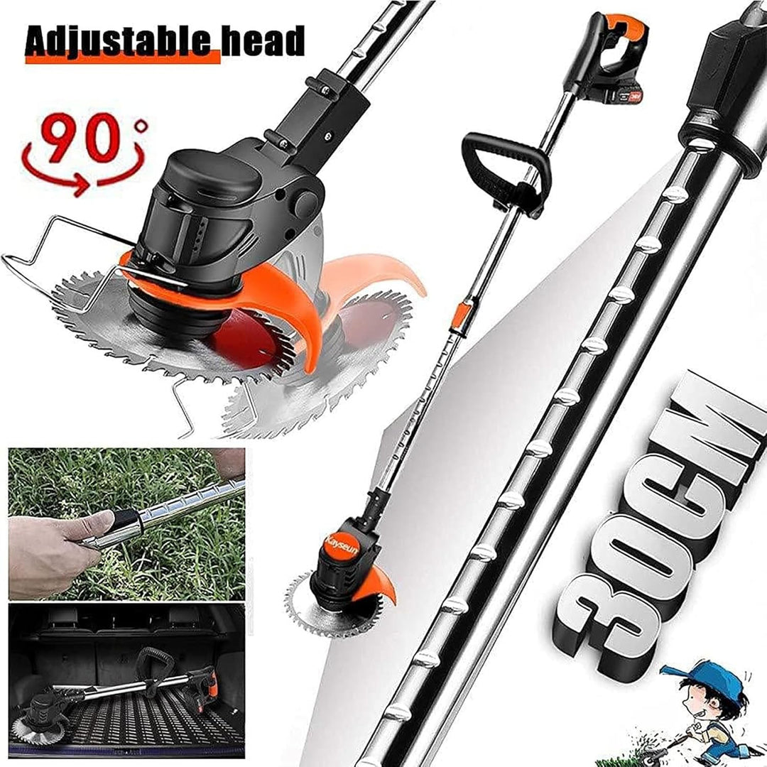 Akku-Rasentrimmer, batteriebetriebener Rasentrimmer mit 24 V, elektrischer Rasentrimmer ohne Kabel,m