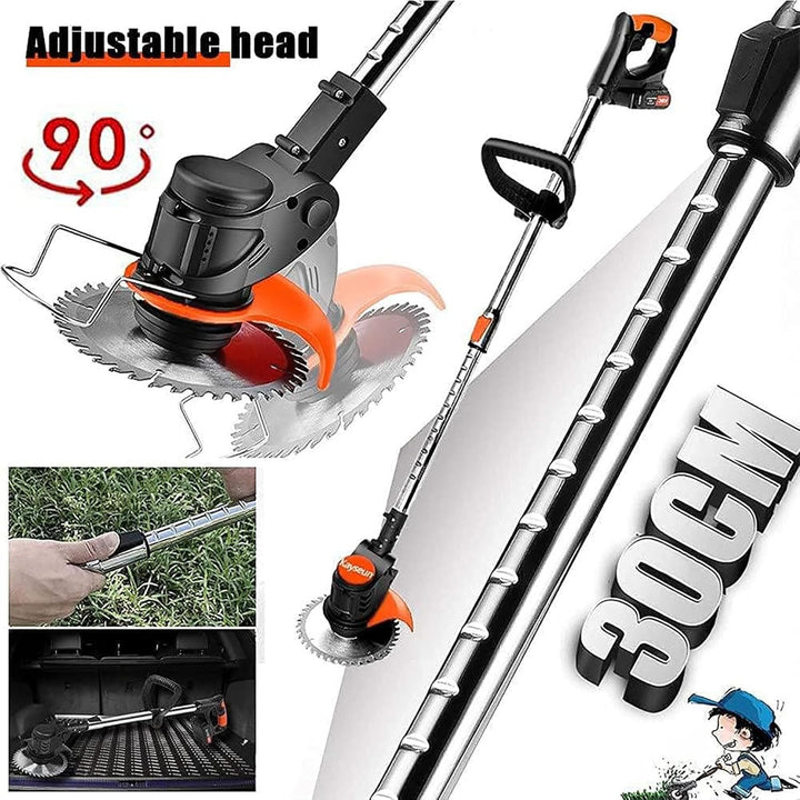 Akku-Rasentrimmer, batteriebetriebener Rasentrimmer mit 24 V, elektrischer Rasentrimmer ohne Kabel,m