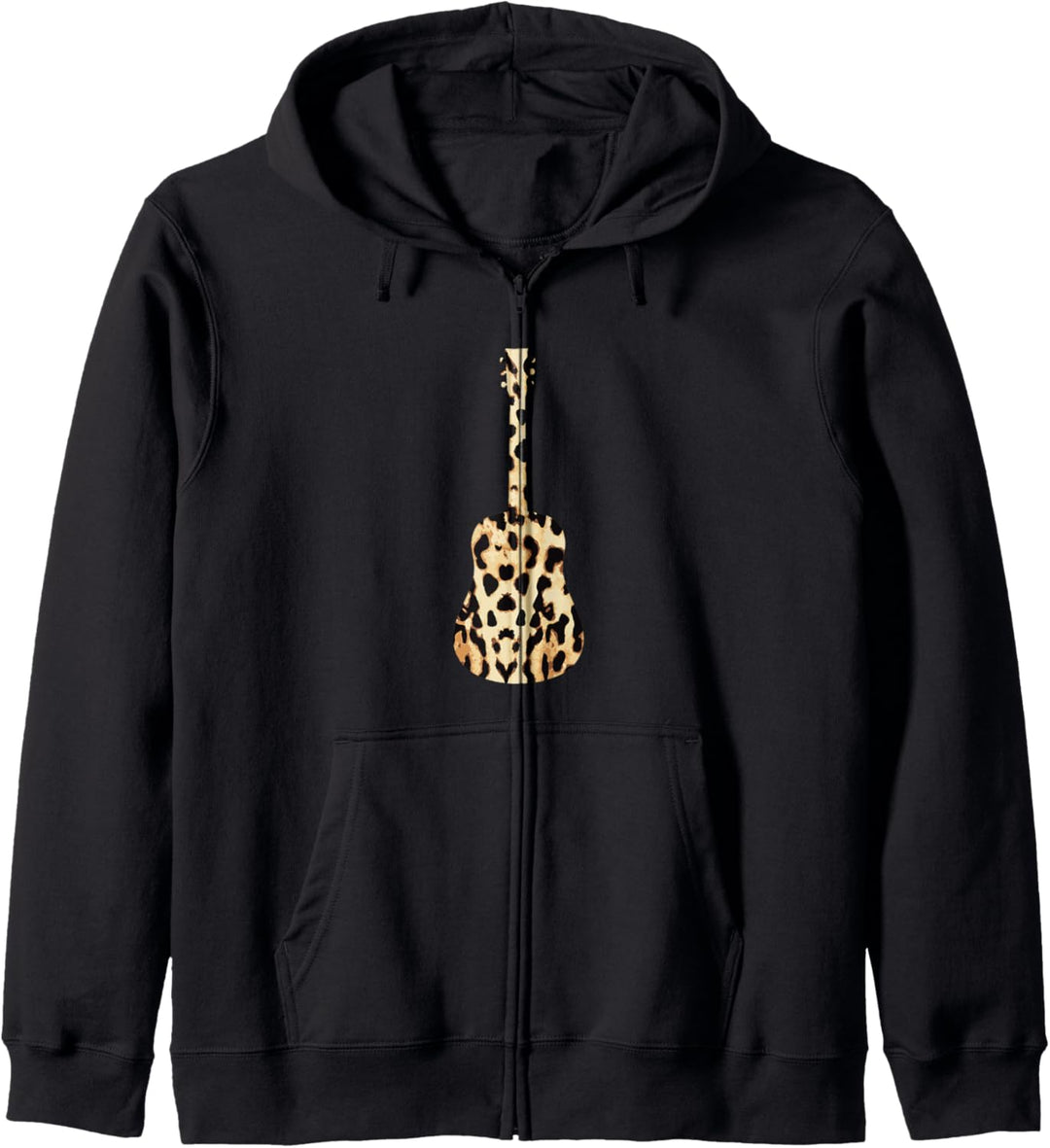 Cheetah Leopard Tier Print Gitarre Kapuzenjacke