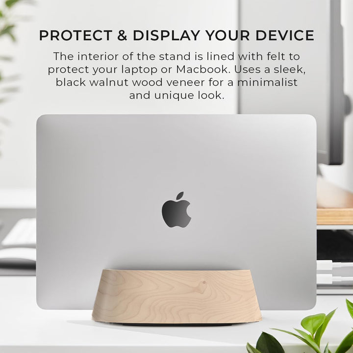 HumanCentric Laptop-Halterung, vertikaler Laptop-Ständer – verstellbare Halterung und Docking, aufre
