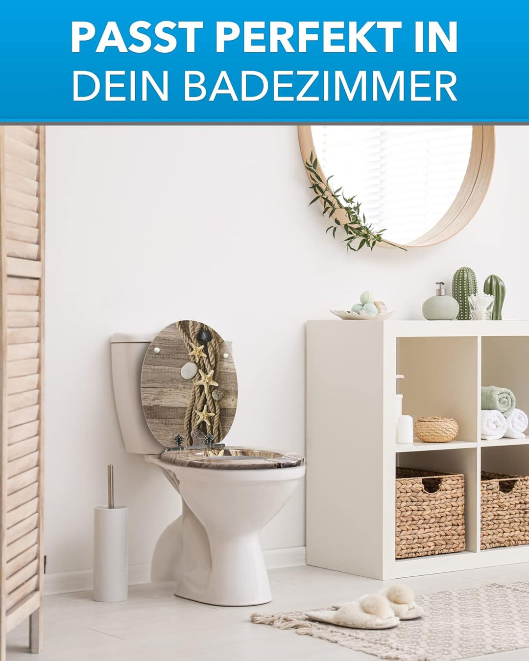 Xonic Design WC-Sitz - Premium Klo-Deckel - Toilettensitz mit Absenkautomatik - hochwertige Klobrill