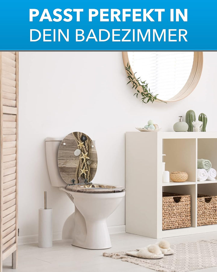 Xonic Design WC-Sitz - Premium Klo-Deckel - Toilettensitz mit Absenkautomatik - hochwertige Klobrill