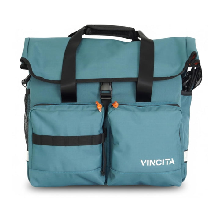 Vincita Voyage Atlas Tasche für Brompton Klapprad - Mit abnehmbarem Vorderträgerrahmen, Regenschutz