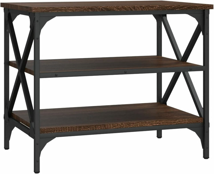 Tidyard TV Schrank Lowboard Fernsehschrank Sideboard Fernsehtisch HiFi-Schrank TV Möbel Braun Eichen