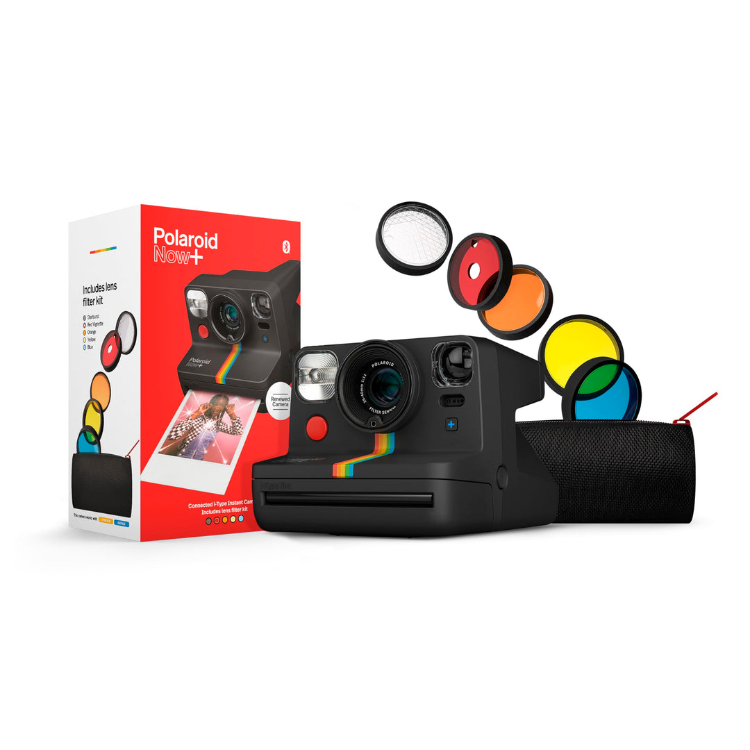 Polaroid Now+ I-Type Sofortbildkamera, überholt, Schwarz (9124) Now+ erneuert, Now+ erneuert