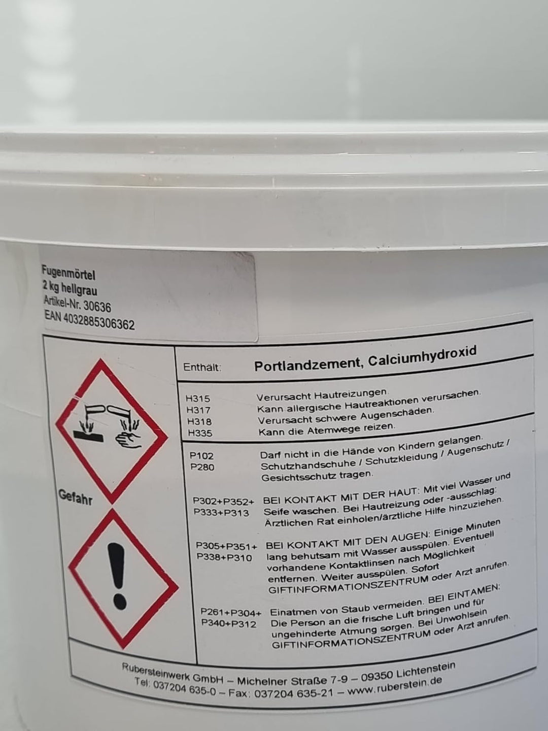 Fugen- und Rissspachtel, Mörtel für Riss, 2kg gebrauchsfertig im Eimer
