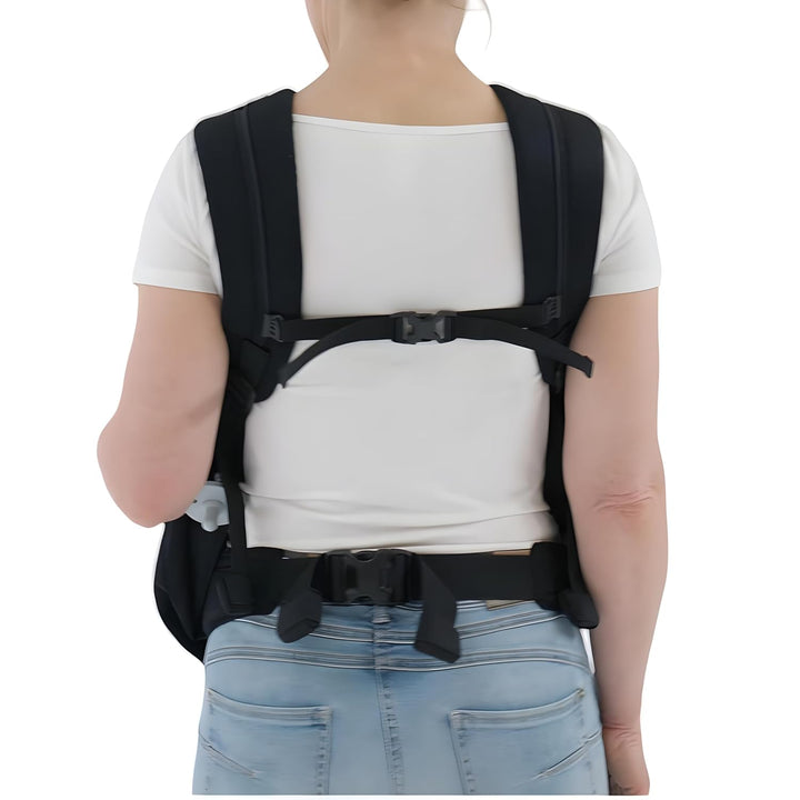 Weego TWIN Babytragesack"Simply Black", für Zwillinge direkt ab der Geburt (ab 1.800g)