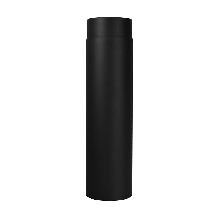 LANZZAS Ofenrohr 500 mm, im Durchmesser, DN Ø 150 mm, Farbe: schwarz-metallic - weitere Rohre aus un