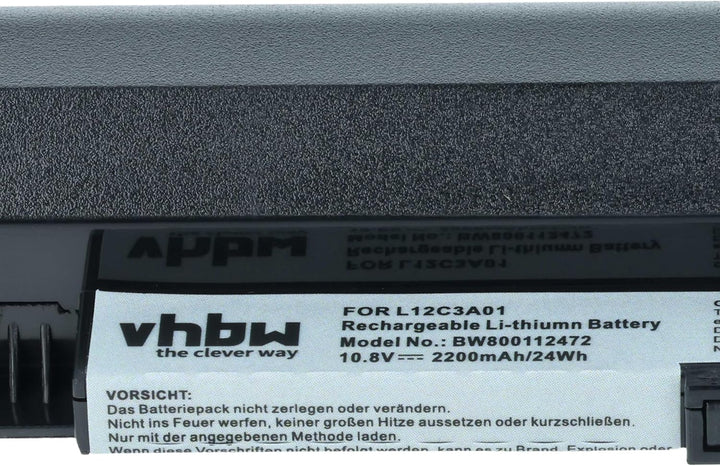 vhbw Akku kompatibel mit Lenovo IdeaPad S210, S210 Touch, S215, S215 Touch Notebook (2150mAh, 10,8V,