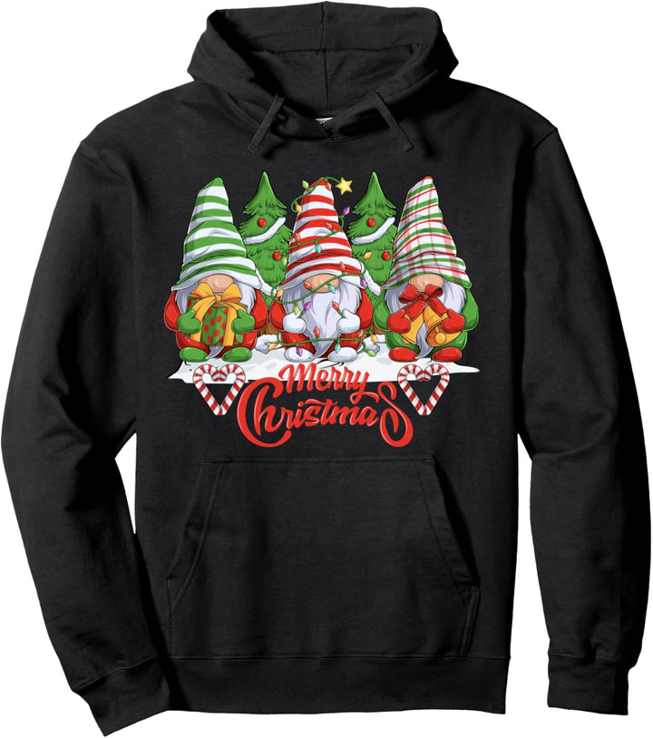 Gnome Zwerge Merry Christmas Weihnachten Pullover Hoodie