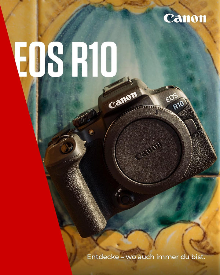 Canon EOS R10 Kamera spiegellos (Hybridkamera, DSLR Upgrade, 15 B/s, 4K Videos, Dual Pixel CMOS AF I